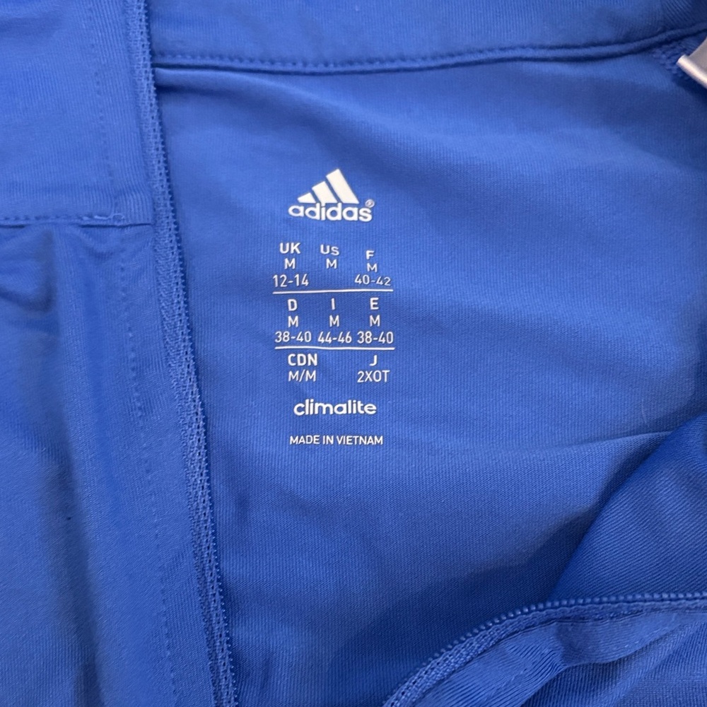 Adidas Royal Blue Half-Zip Pullover - Picture 2 of 4